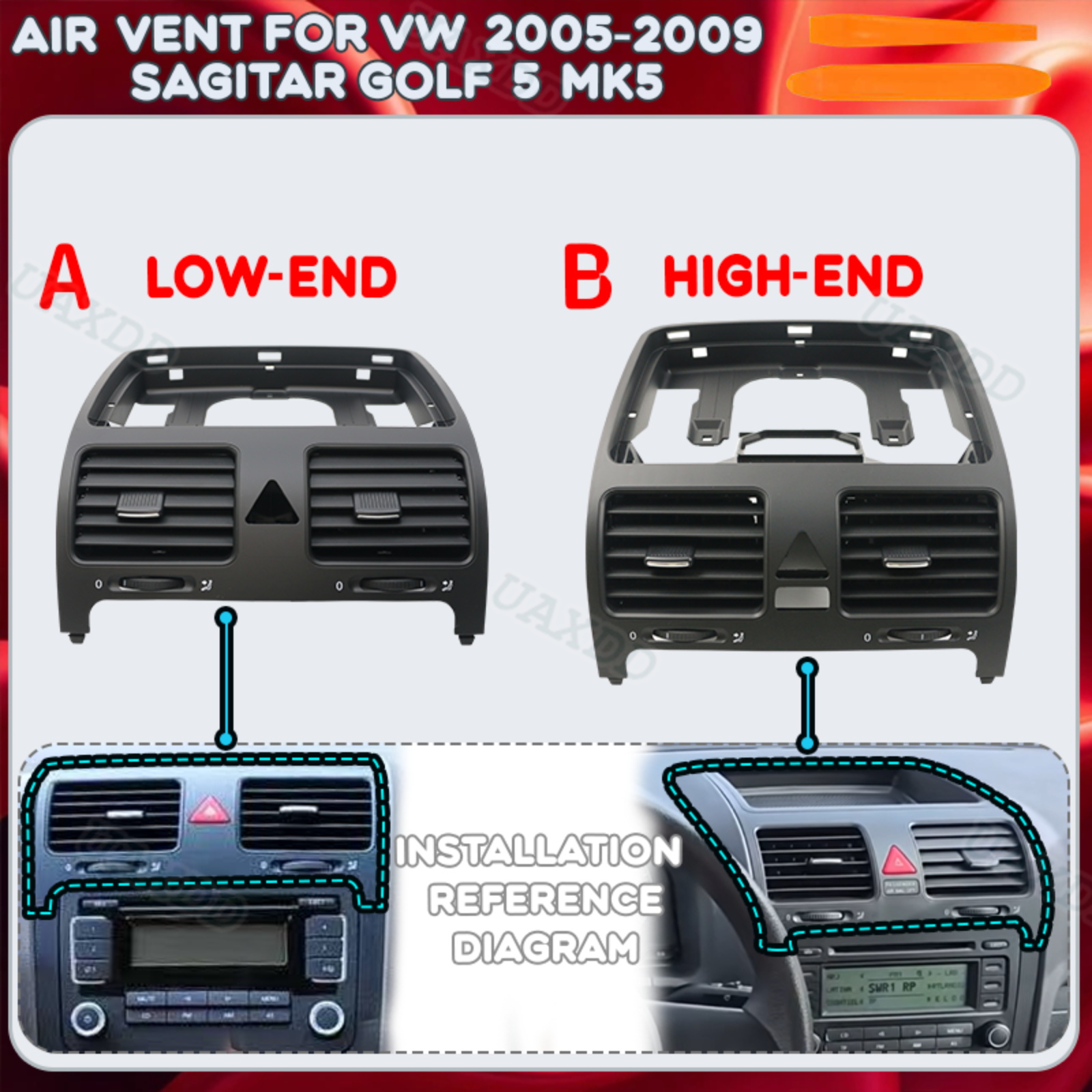 Golf Equipment Outlet - Kit Bocchette di Ventilazione per Griglia