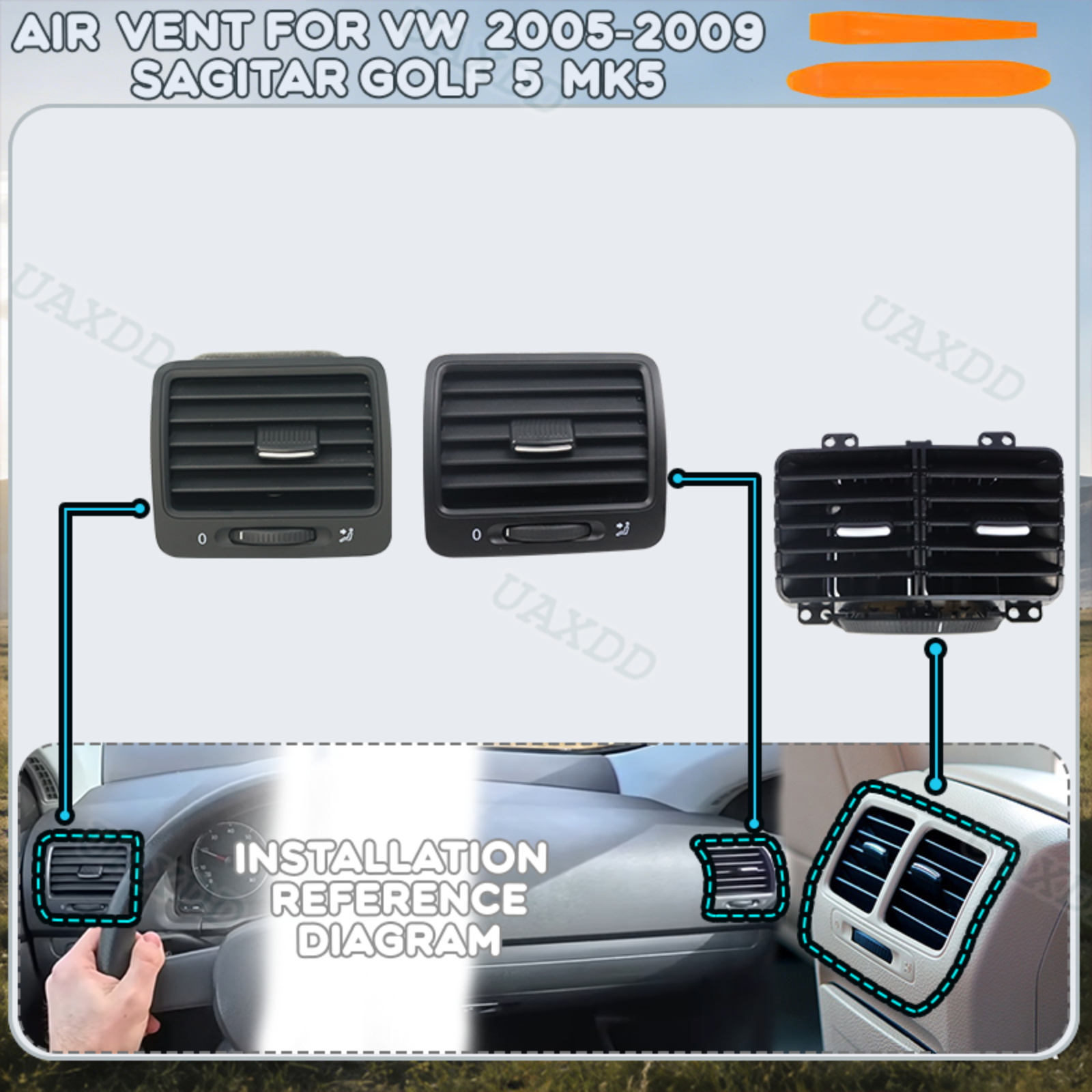 Golf Equipment Outlet - Griglia di Ventilazione per VW Sagitar
